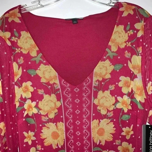 Allison Brittney Bell Sleeve Floral Dress - Picture 5 of 10